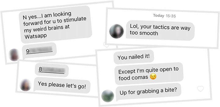 Conversation screenshot — real example from the eBook