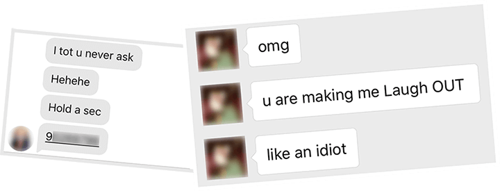Conversation screenshot — real example from the eBook