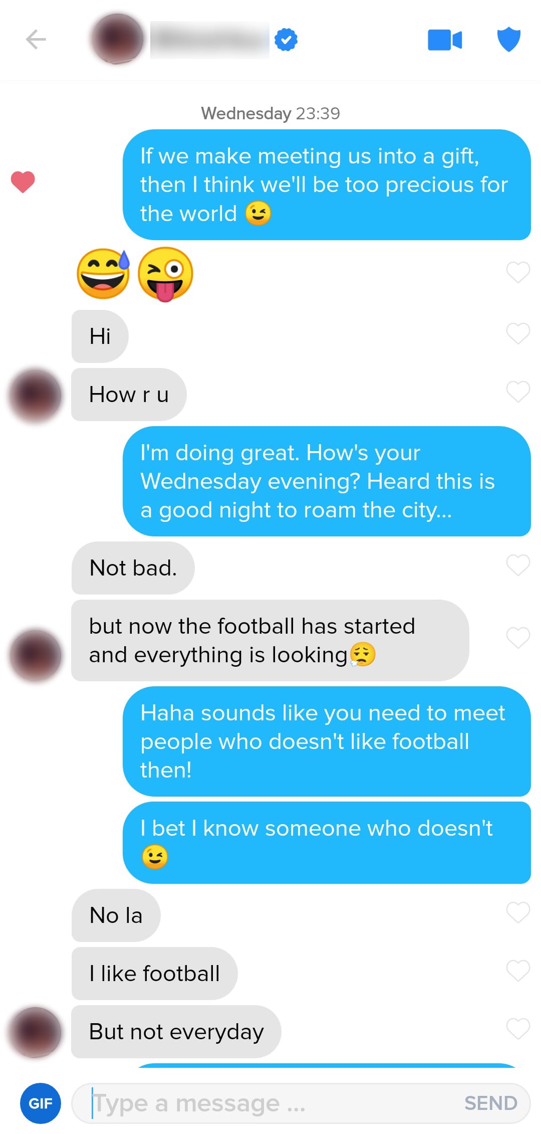 Tinder opener building togetherness right away with a playful we-focused punchline