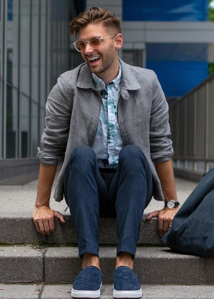 Well-dressed nerd archetype showing how a refined fashion style can complement any personality