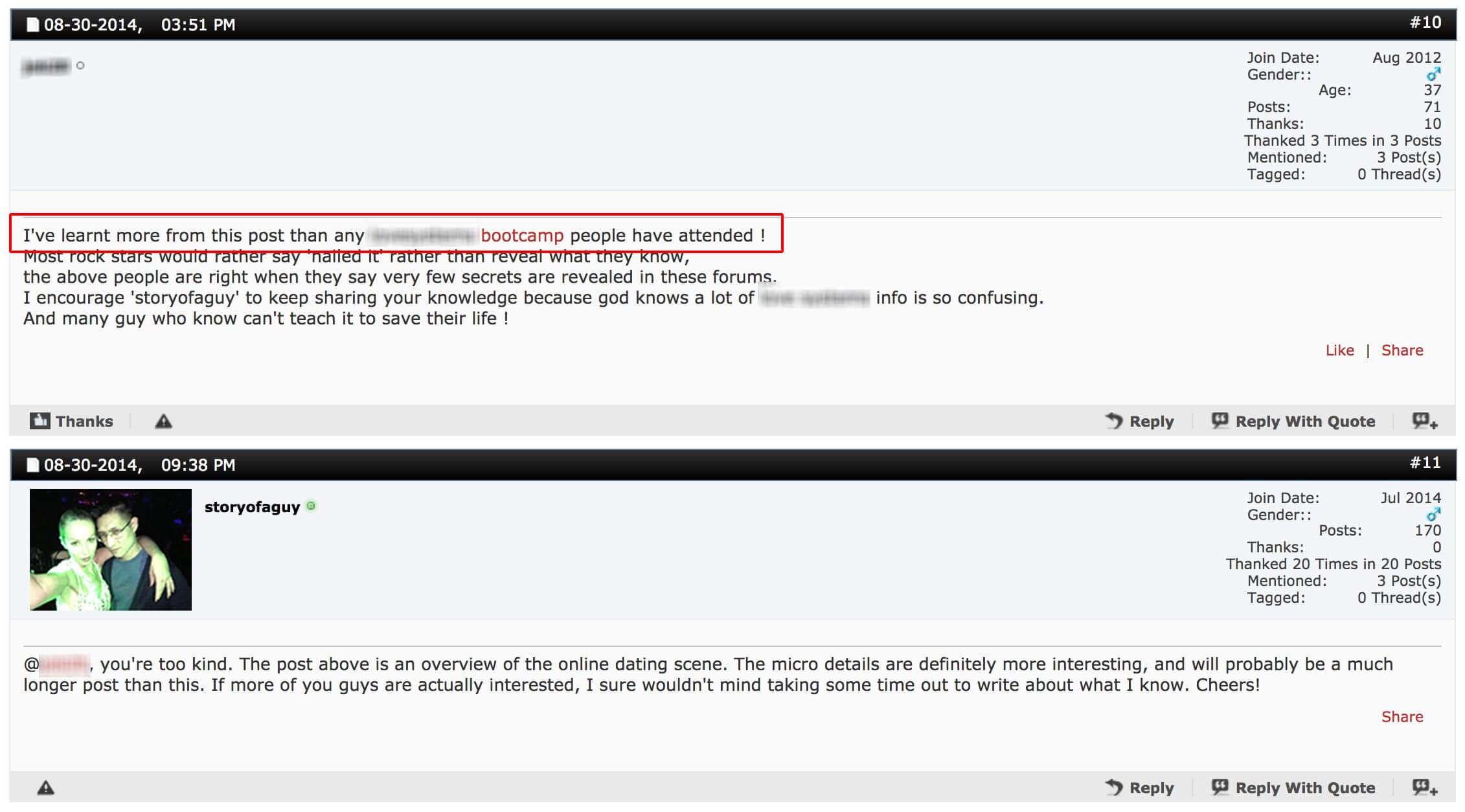 2014 forum post: comparing Jiron's advice to paid bootcamps