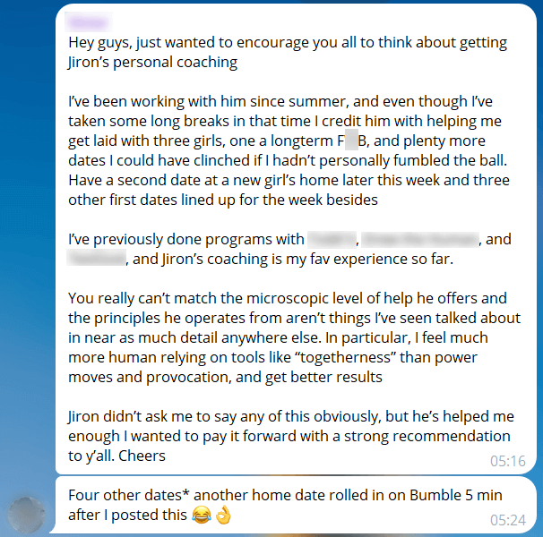 Student testimonial